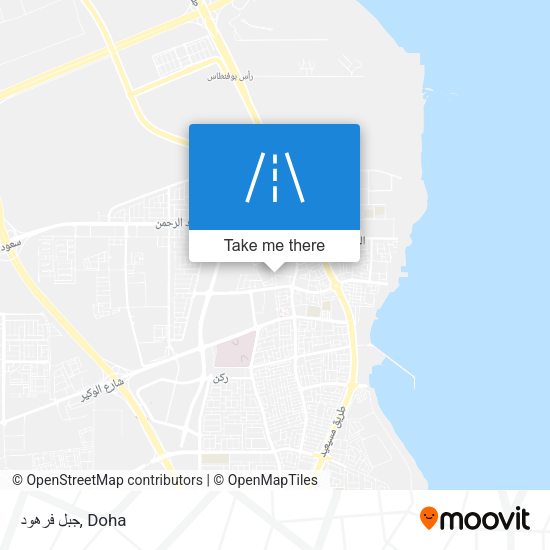 جبل فرهود map