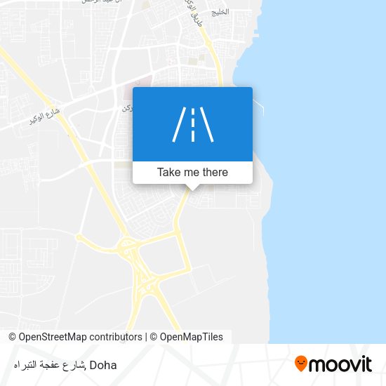 شارع عفجة التبراه map
