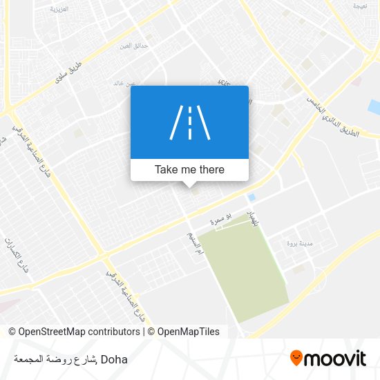 شارع روضة المجمعة map