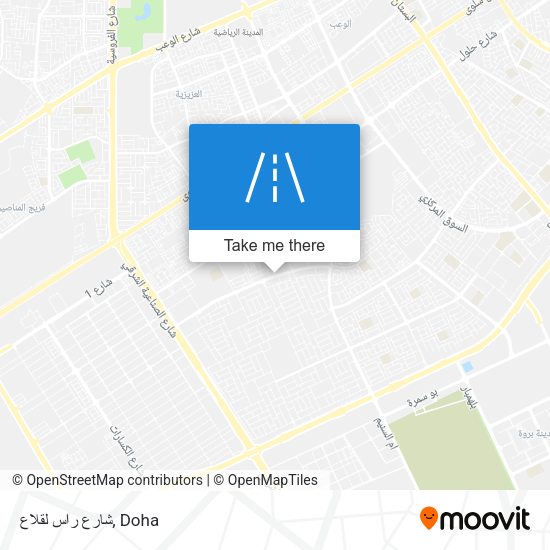 شارع راس لقلاع map