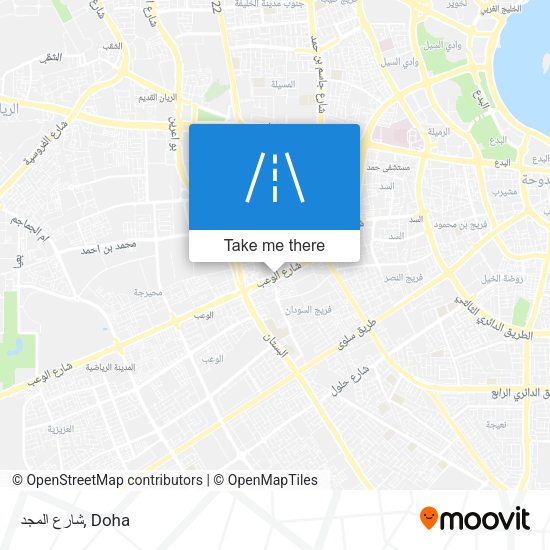 شارع المجد map