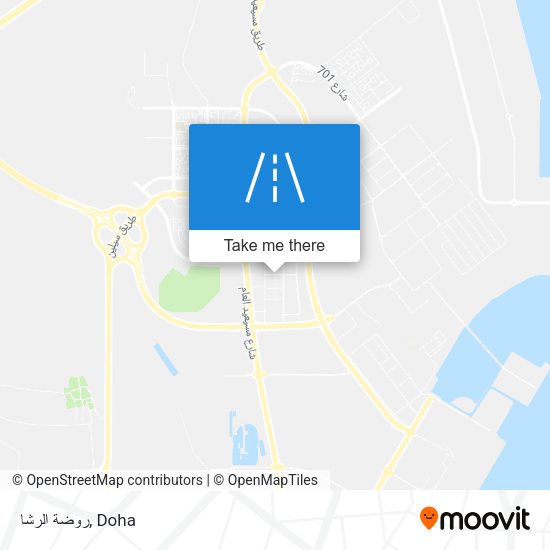 روضة الرشا map