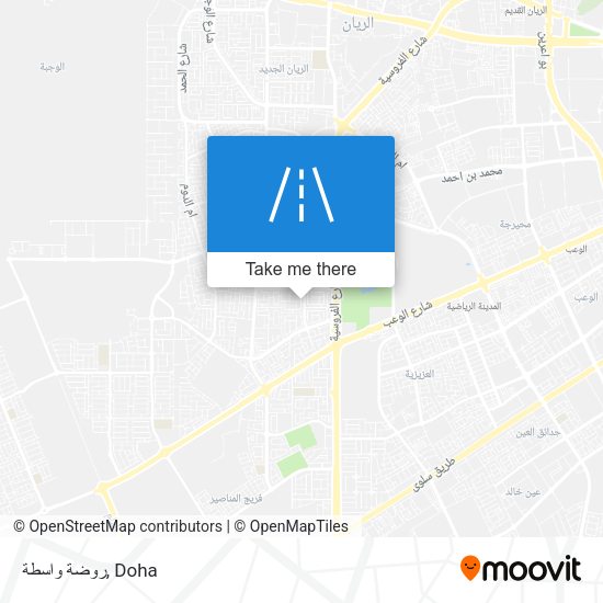 روضة واسطة map