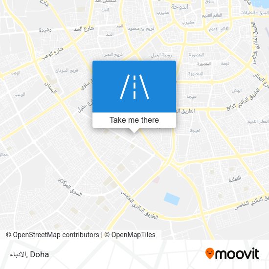الادباء map