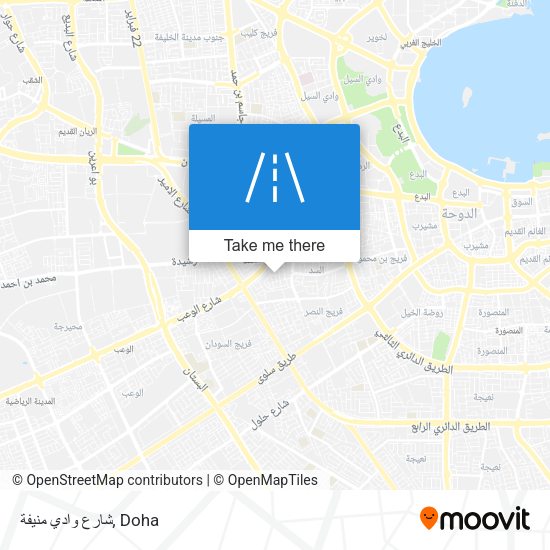 شارع وادي منيفة map
