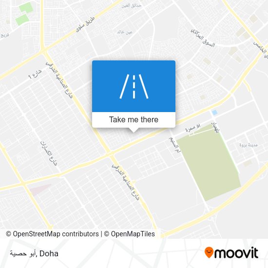 أبو حصية map