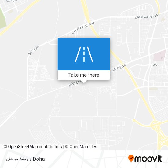 روضة حوطان map