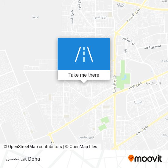 ابن الحصين map