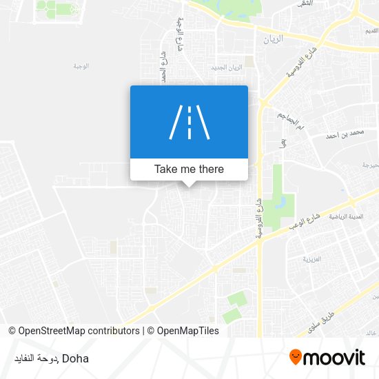 دوحة النفايد map