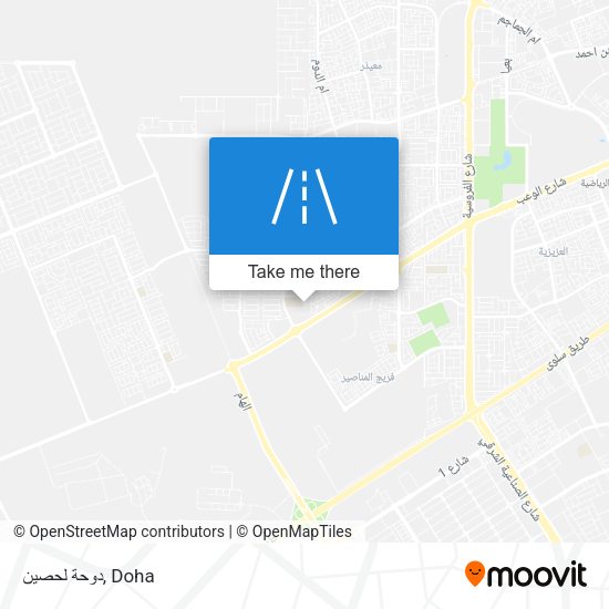 دوحة لحصين map