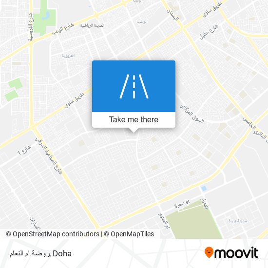 روضة ام النعام map