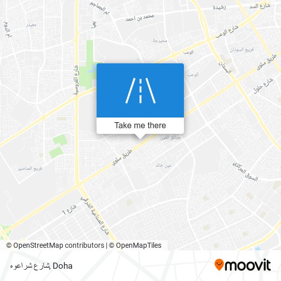 شارع شراعوه map