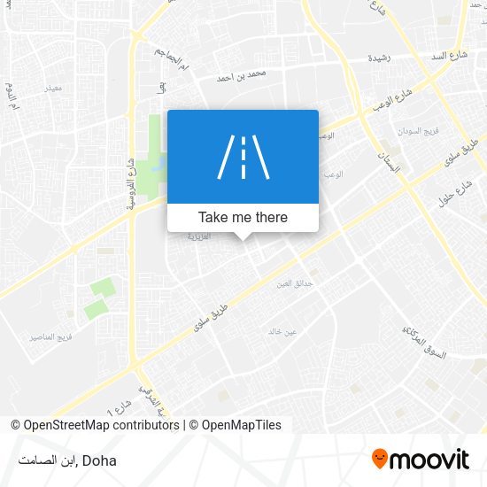 ابن الصامت map