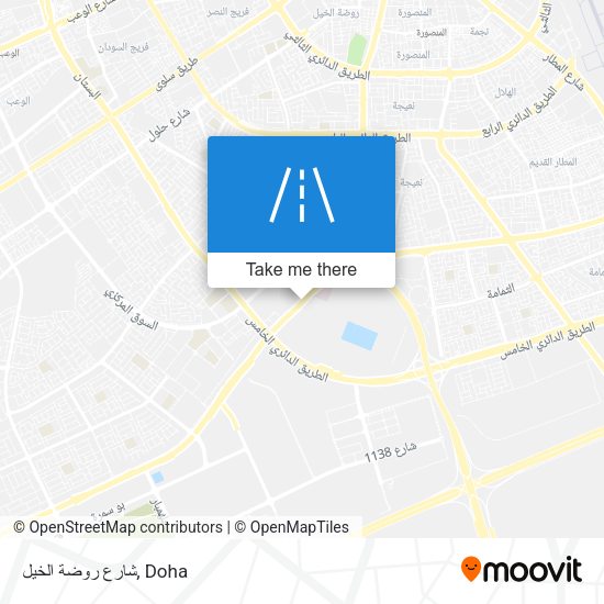 شارع روضة الخيل map