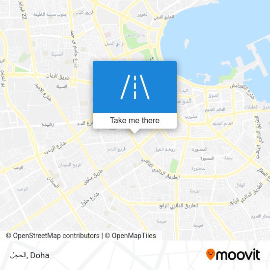 الحجل map