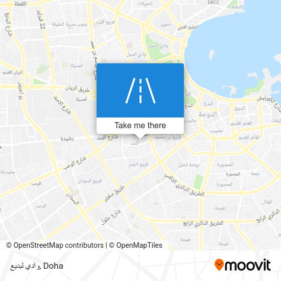 وادي لبديع map
