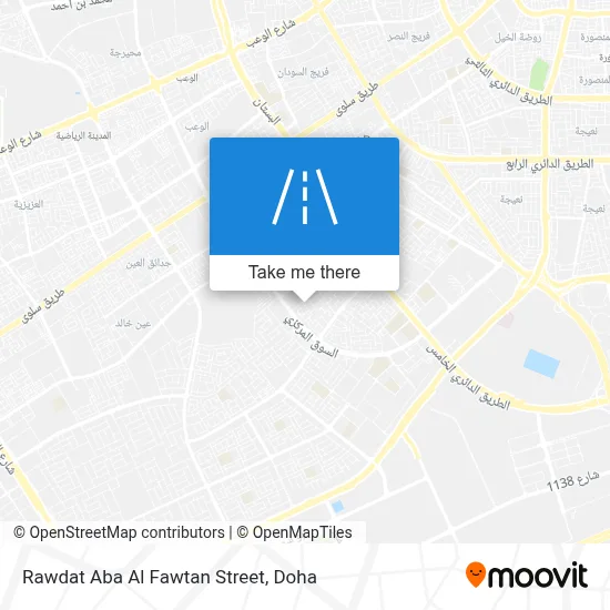 شارع روضة ابا الفوطن map