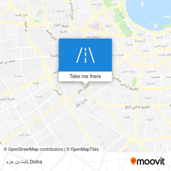 ثابت بن حزم map