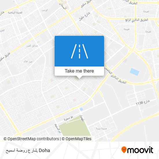 شارع روضة اسميح map