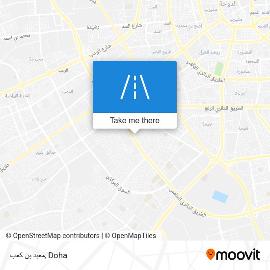 معبد بن كعب map