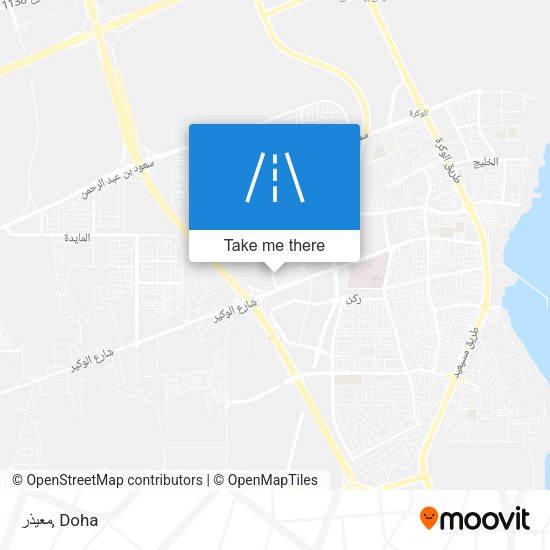 معيذر map