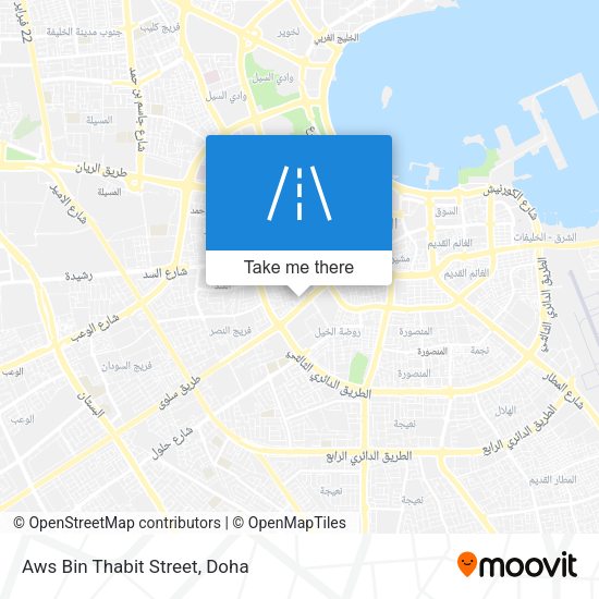 Aws Bin Thabit Street map