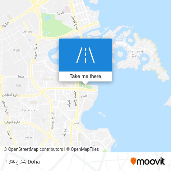 شارع كتارا map