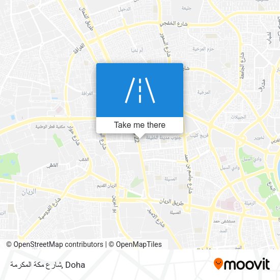 شارع مكة المكرمة map