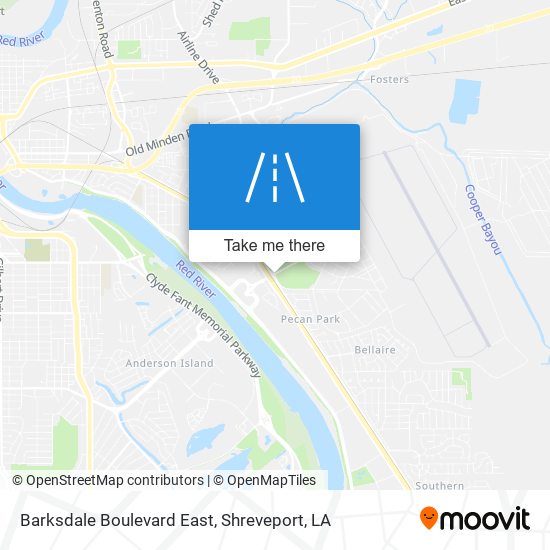 Barksdale Boulevard East map
