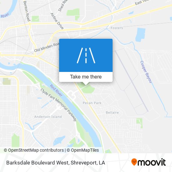 Barksdale Boulevard West map