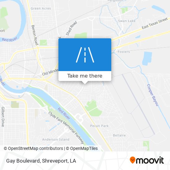 Gay Boulevard map