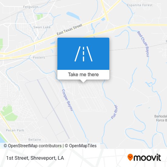 Mapa de 1st Street