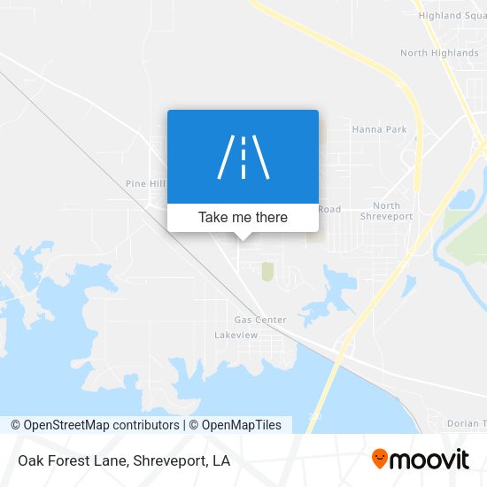 Oak Forest Lane map