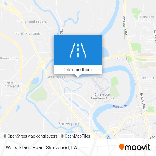 Wells Island Road map