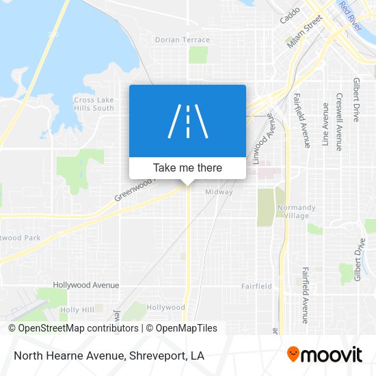 North Hearne Avenue map