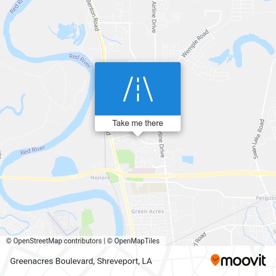 Greenacres Boulevard map