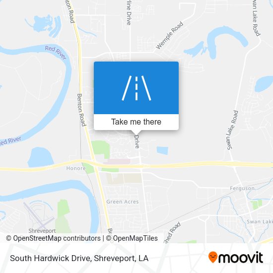 South Hardwick Drive map