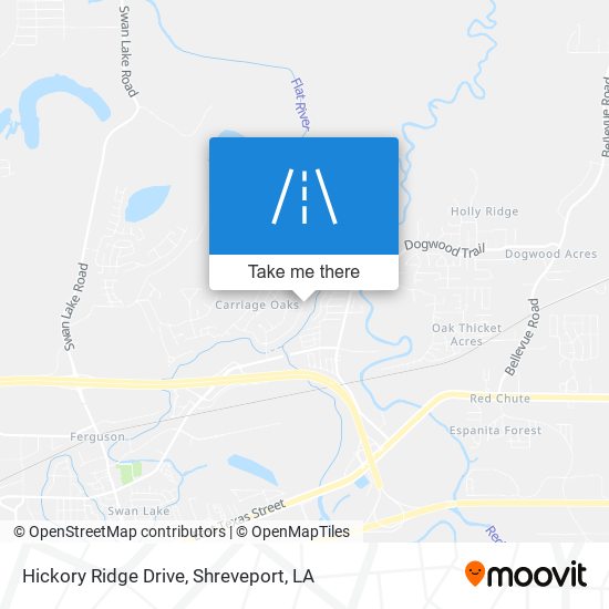 Mapa de Hickory Ridge Drive