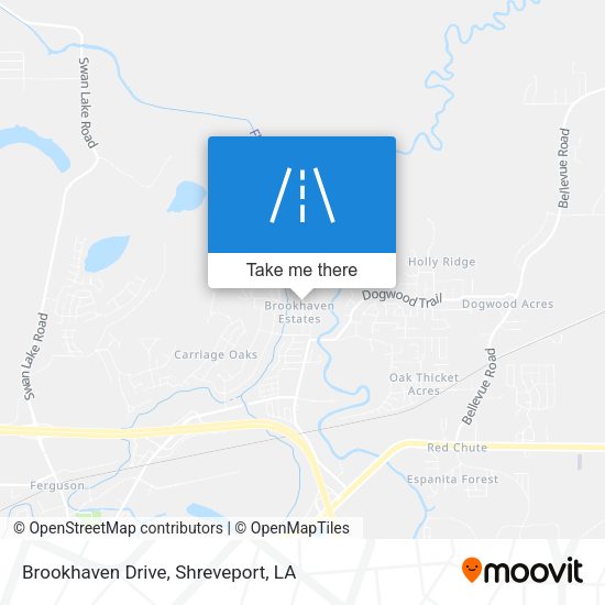 Mapa de Brookhaven Drive