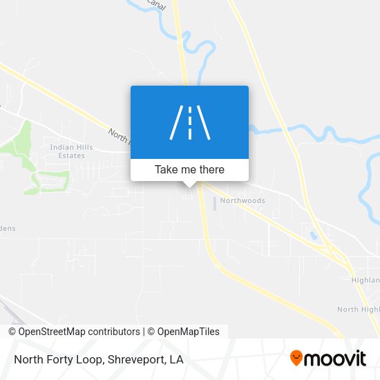 North Forty Loop map