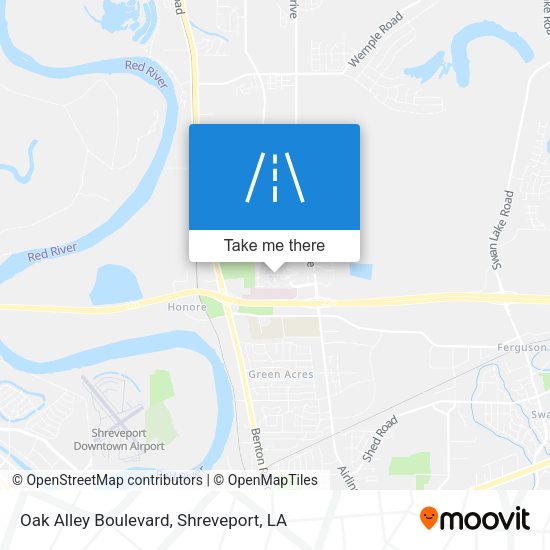 Oak Alley Boulevard map