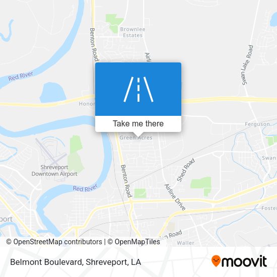 Belmont Boulevard map