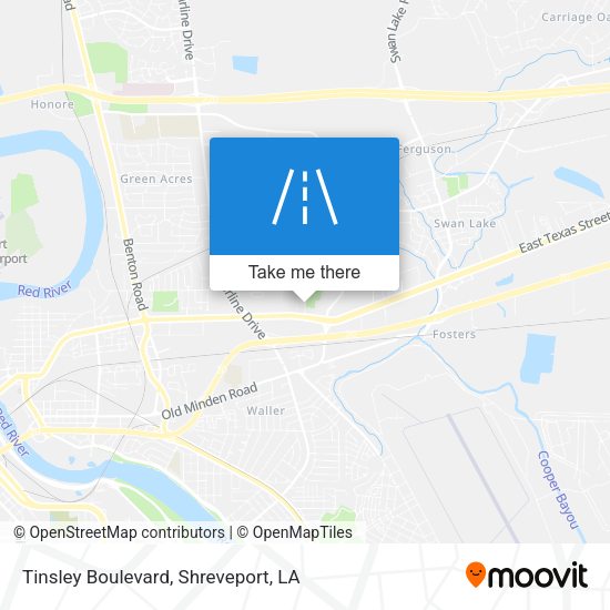 Tinsley Boulevard map