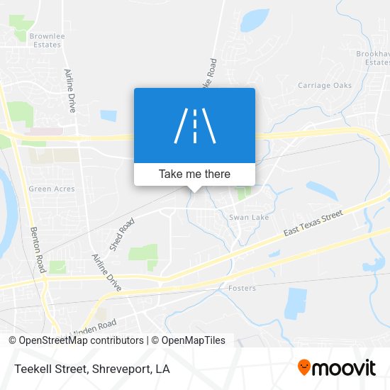 Teekell Street map