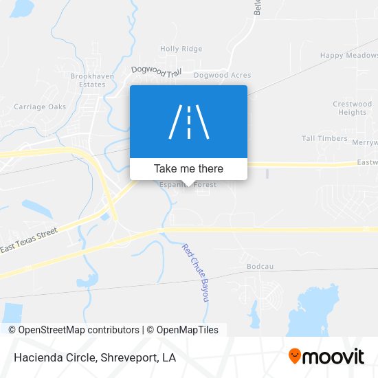 Hacienda Circle map