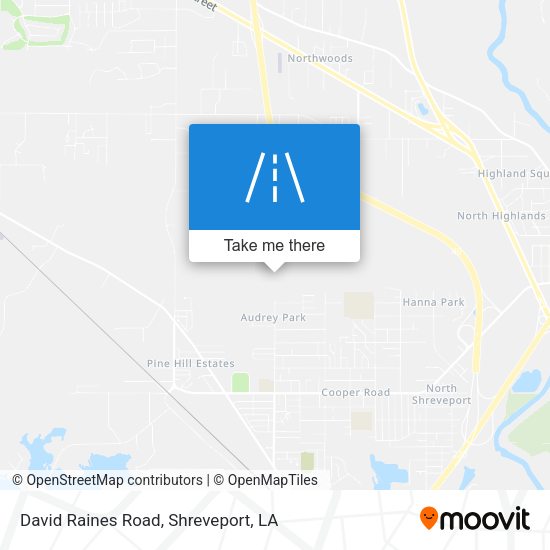 Mapa de David Raines Road