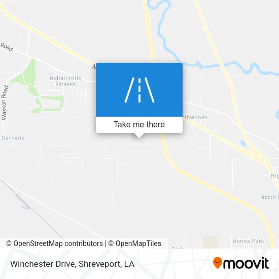 Winchester Drive map
