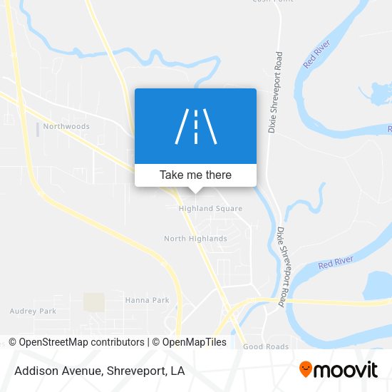 Addison Avenue map