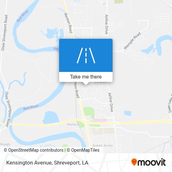 Mapa de Kensington Avenue