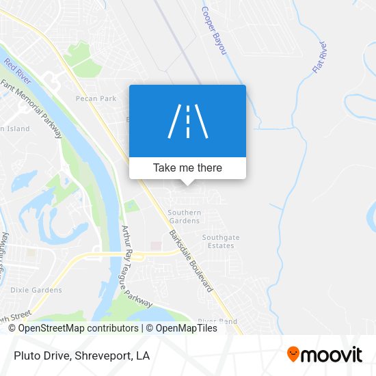 Mapa de Pluto Drive